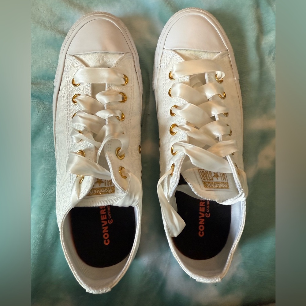 Custom Wedding Bridal Converse Size 9W